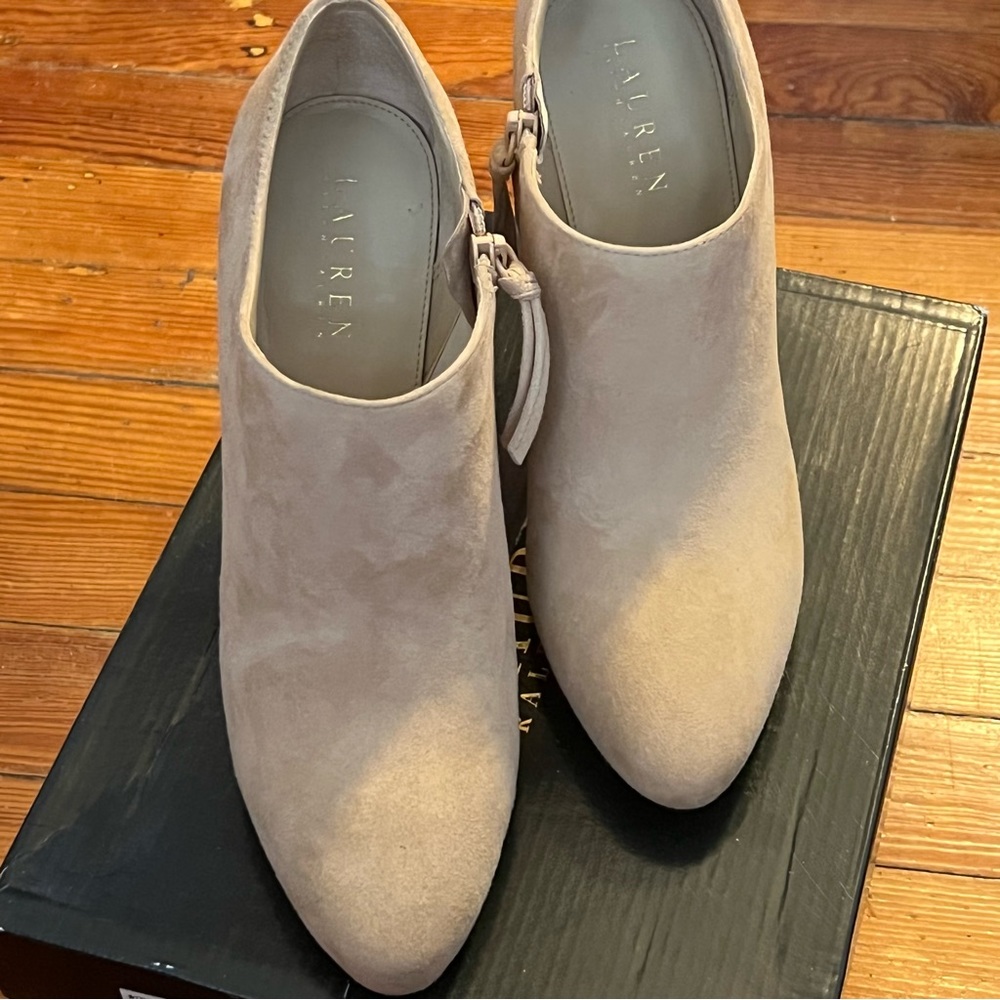 Ralph Lauren suede booties